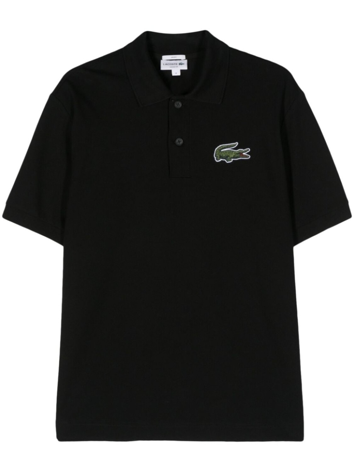 Lacoste рубашка поло с нашивкой-логотипом, черный