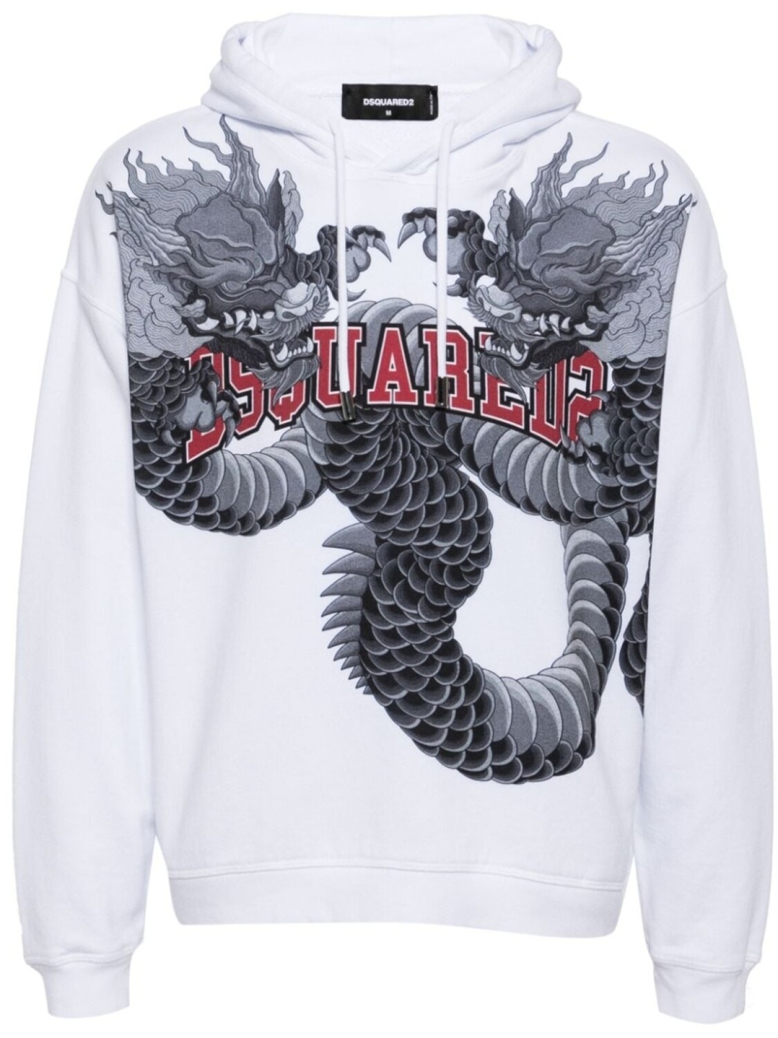 

Dsquared2 худи с принтом, белый