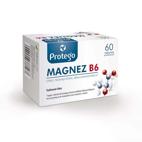 Protego, Магний B6, пищевая добавка, 60 таблеток