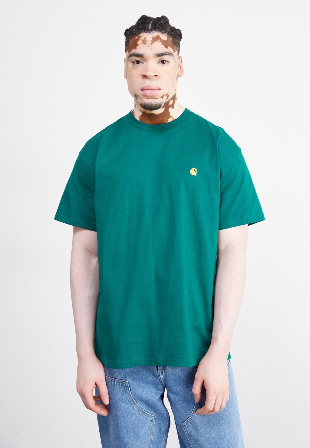 

Базовая футболка Chase Carhartt WIP, цвет chervil/gold