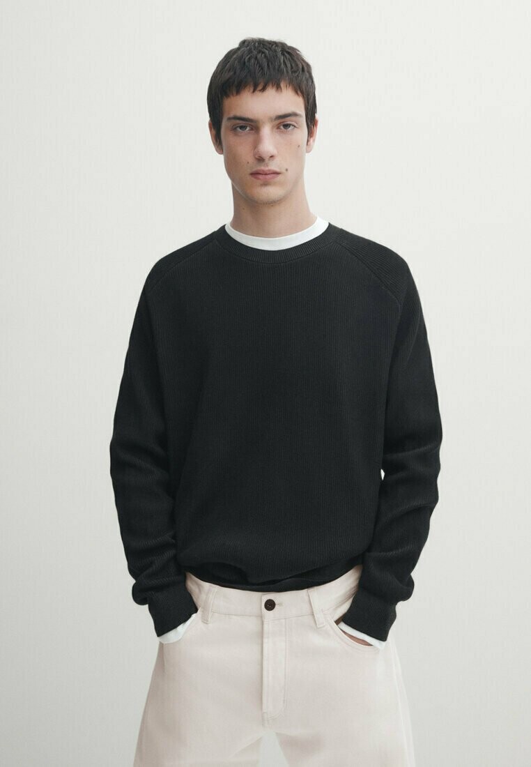 

Свитер Crew Neck Massimo Dutti, цвет dark blue