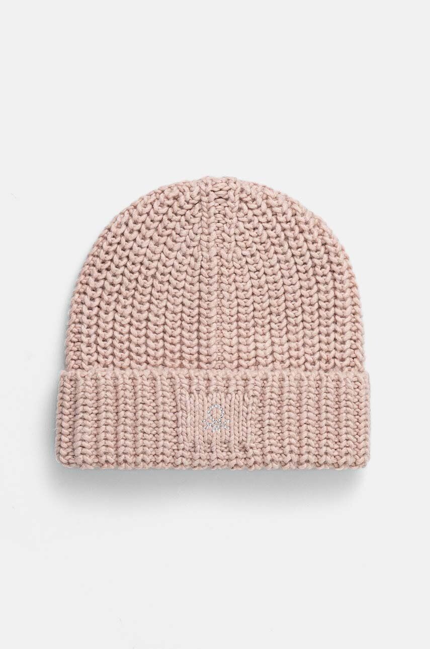 

Кепка United Colors of Benetton из смесовой шерсти, розовый