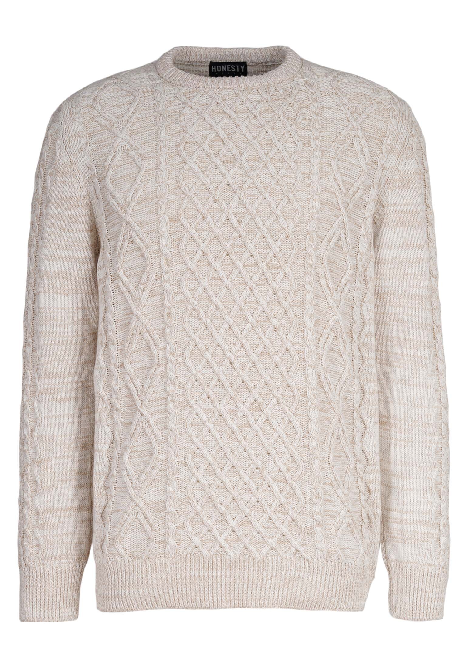 пуловер honesty rules strick jacquard цвет multi colors Пуловер HONESTY RULES Strick Cable, бежевый