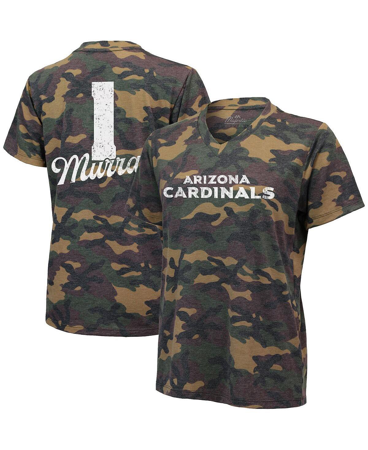 цена Женская футболка Kyler Murray Camo Arizona Cardinals с именем и номером Tri-Blend с v-образным вырезом Industry Rag
