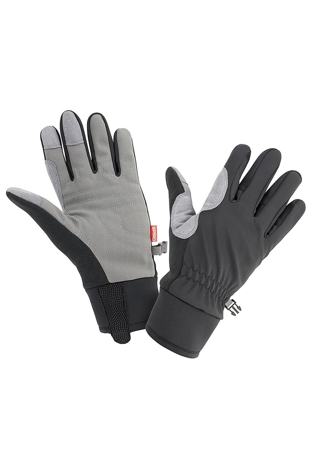 Нескользящие длинные спортивные перчатки Spiro, черный