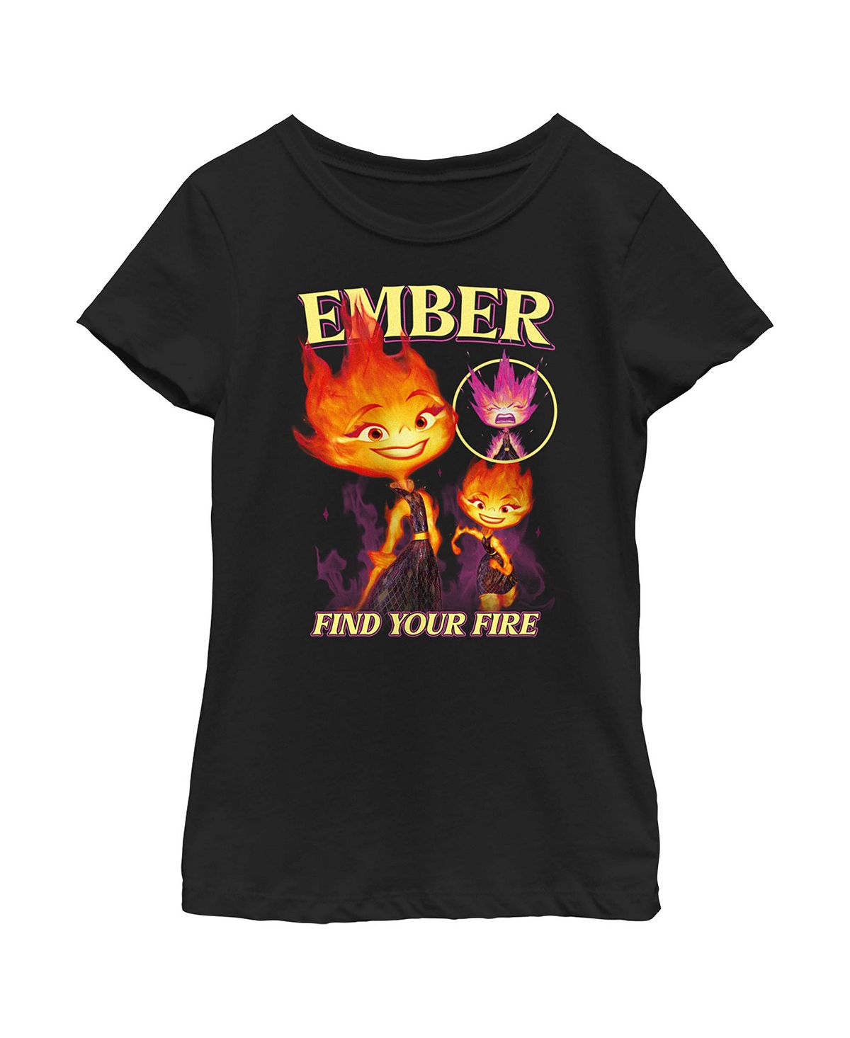 Детская футболка с плакатом Elemental Ember «Найди свой огонь» Disney Pixar  – заказать по выгодной цене из-за рубежа в «CDEK.Shopping»