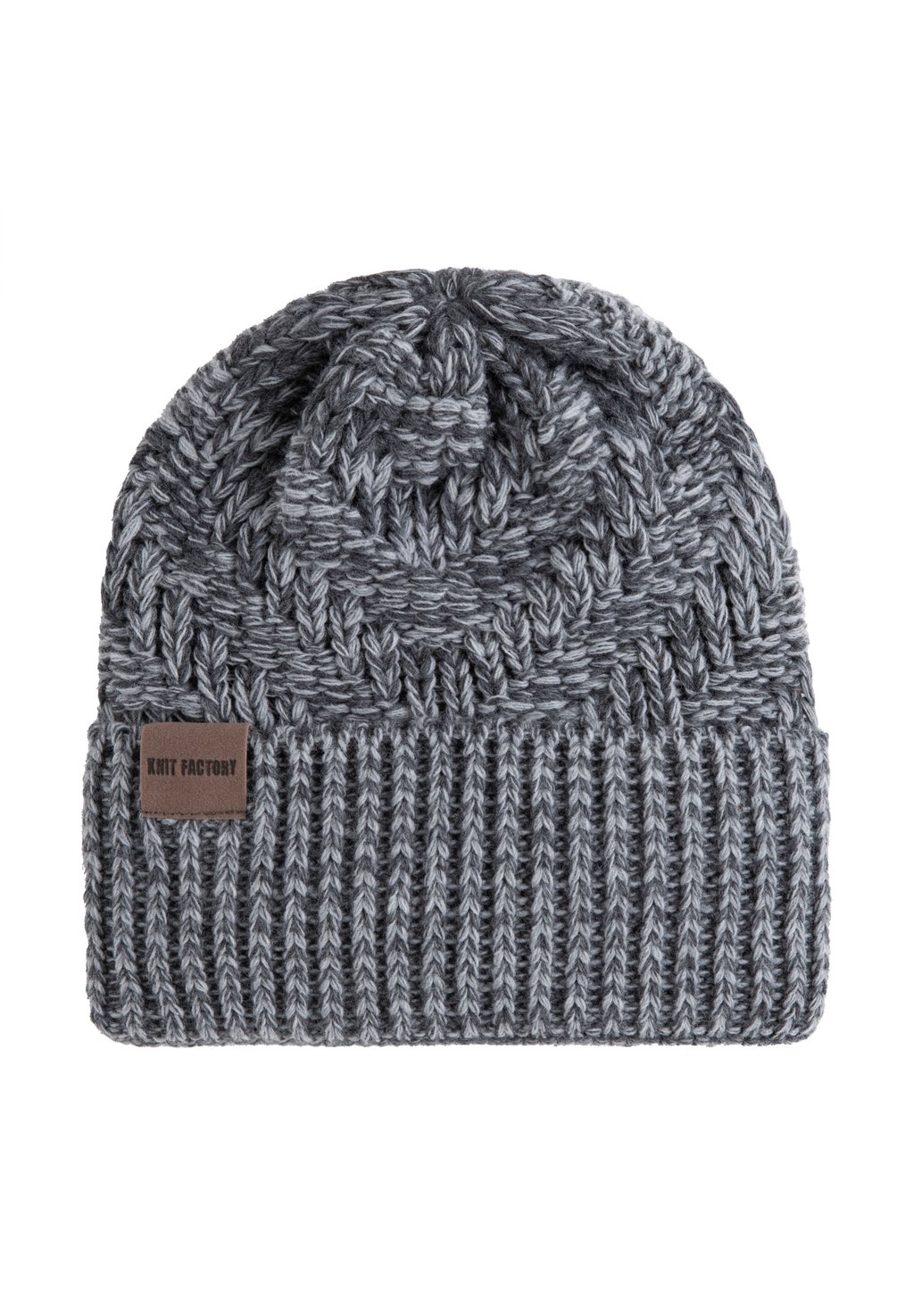 цена Шапка SALLY Knit Factory, цвет anthracite light grey