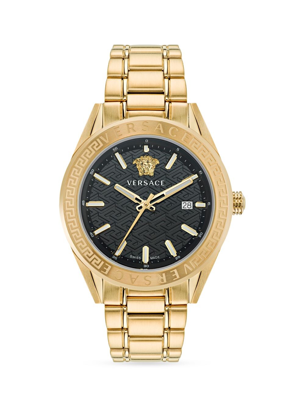 

Часы V-Code Goldtone из нержавеющей стали Versace, желтый
