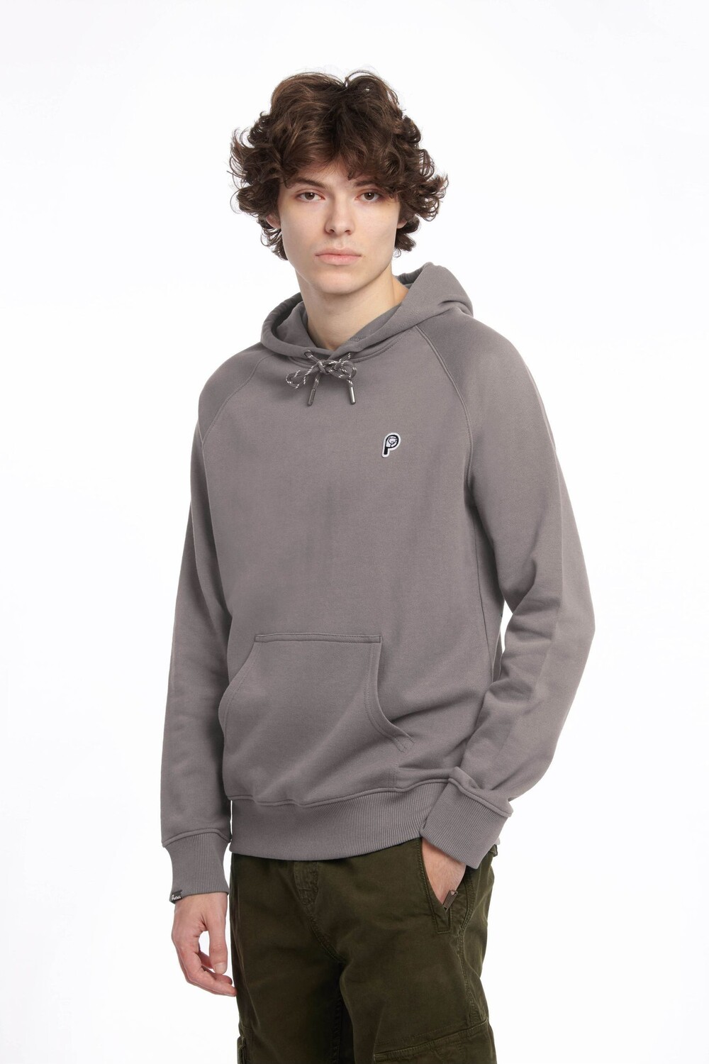 

Серая толстовка с капюшоном и нашивкой в виде мишки на груди Penfield, серый