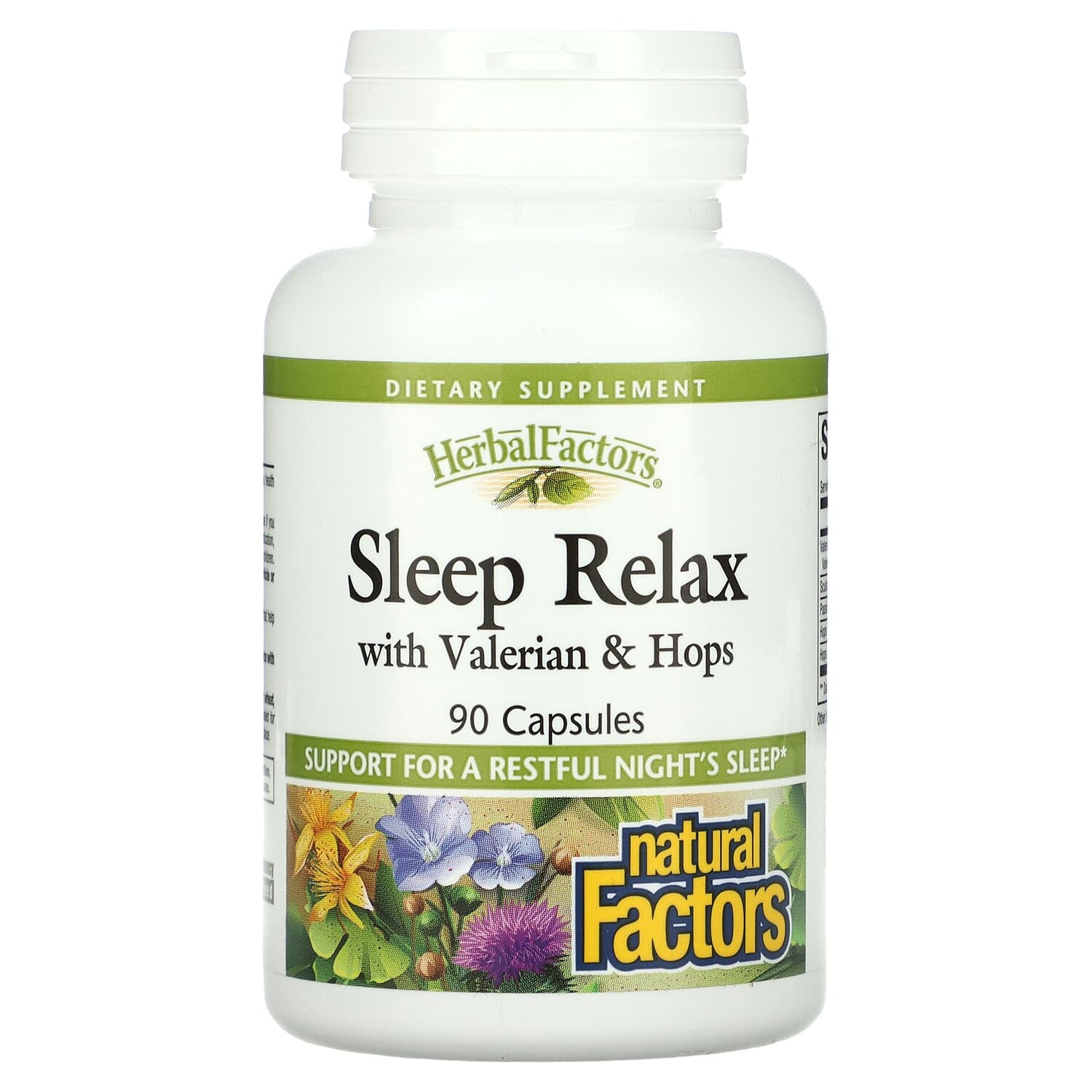 

Sleep Relax, с валерианой и хмелем, 90 капсул, Natural Factors