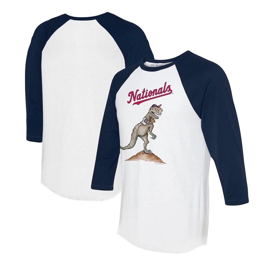 

Футболка с длинным рукавом Tiny Turnip Washington Nationals, белый