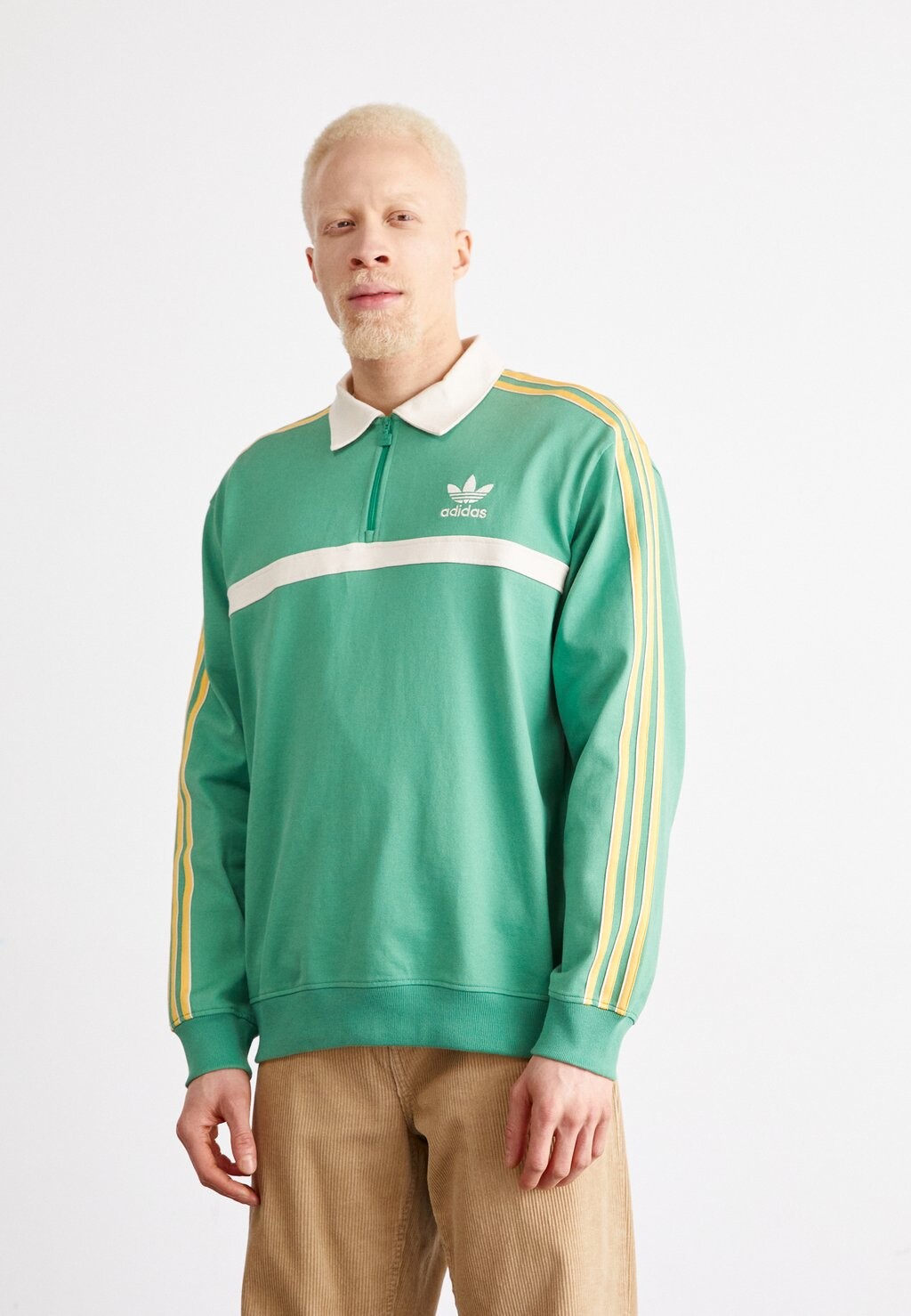 

Рубашка-поло COLLAR adidas Originals, цвет preloved green