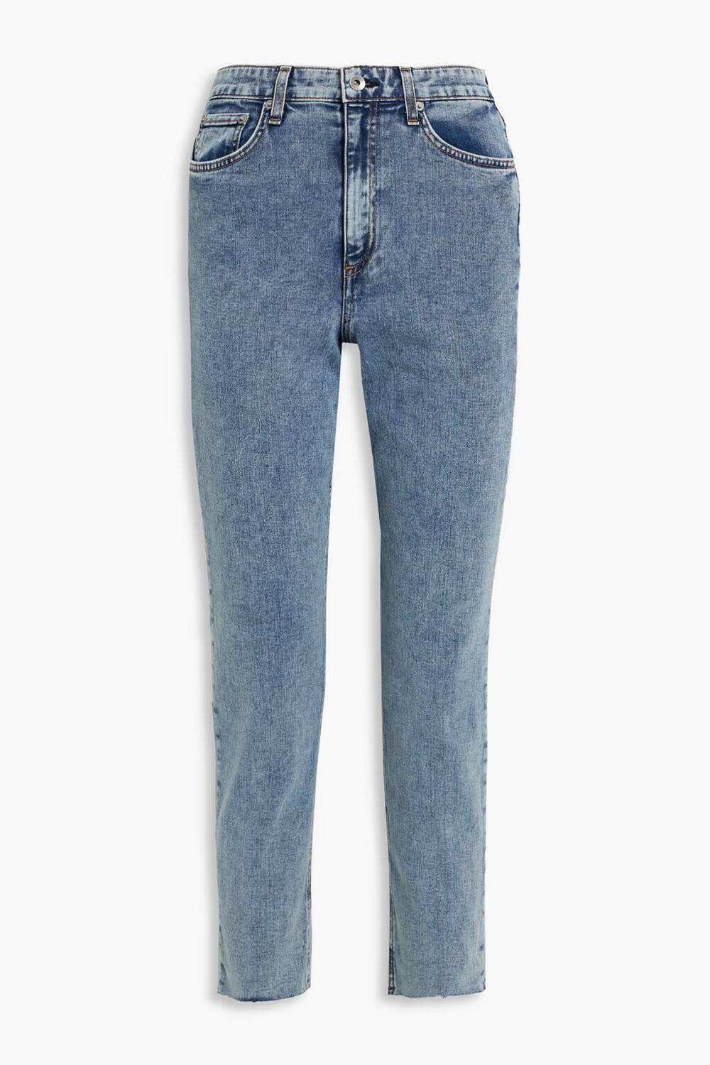 

Зауженные джинсы Nina с завышенной талией Rag & Bone, легкий деним