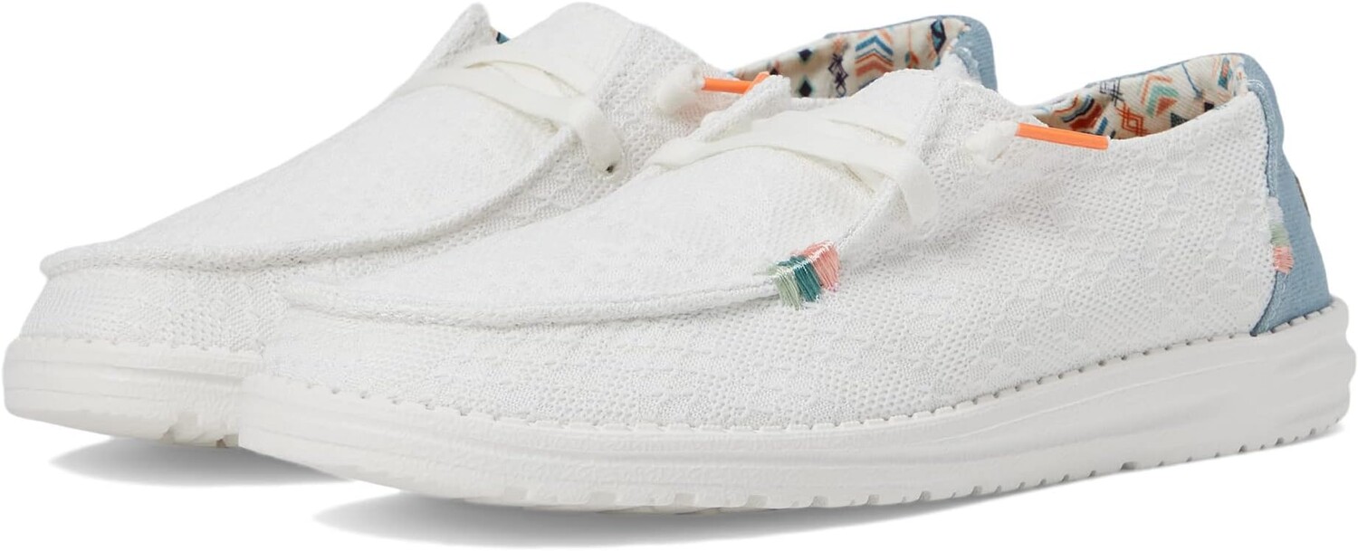 

Кроссовки Wendy Boho Slip-On Casual Shoes Hey Dude, цвет White Crochet