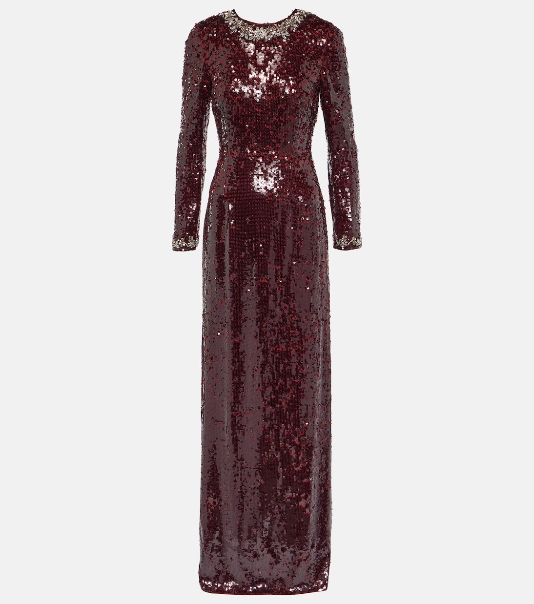 

Yoanna платье с открытой спиной и пайетками Erdem, красный
