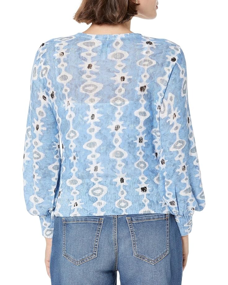 

Свитер NIC+ZOE Petite Falling Jewels Cardigan, синий мульти