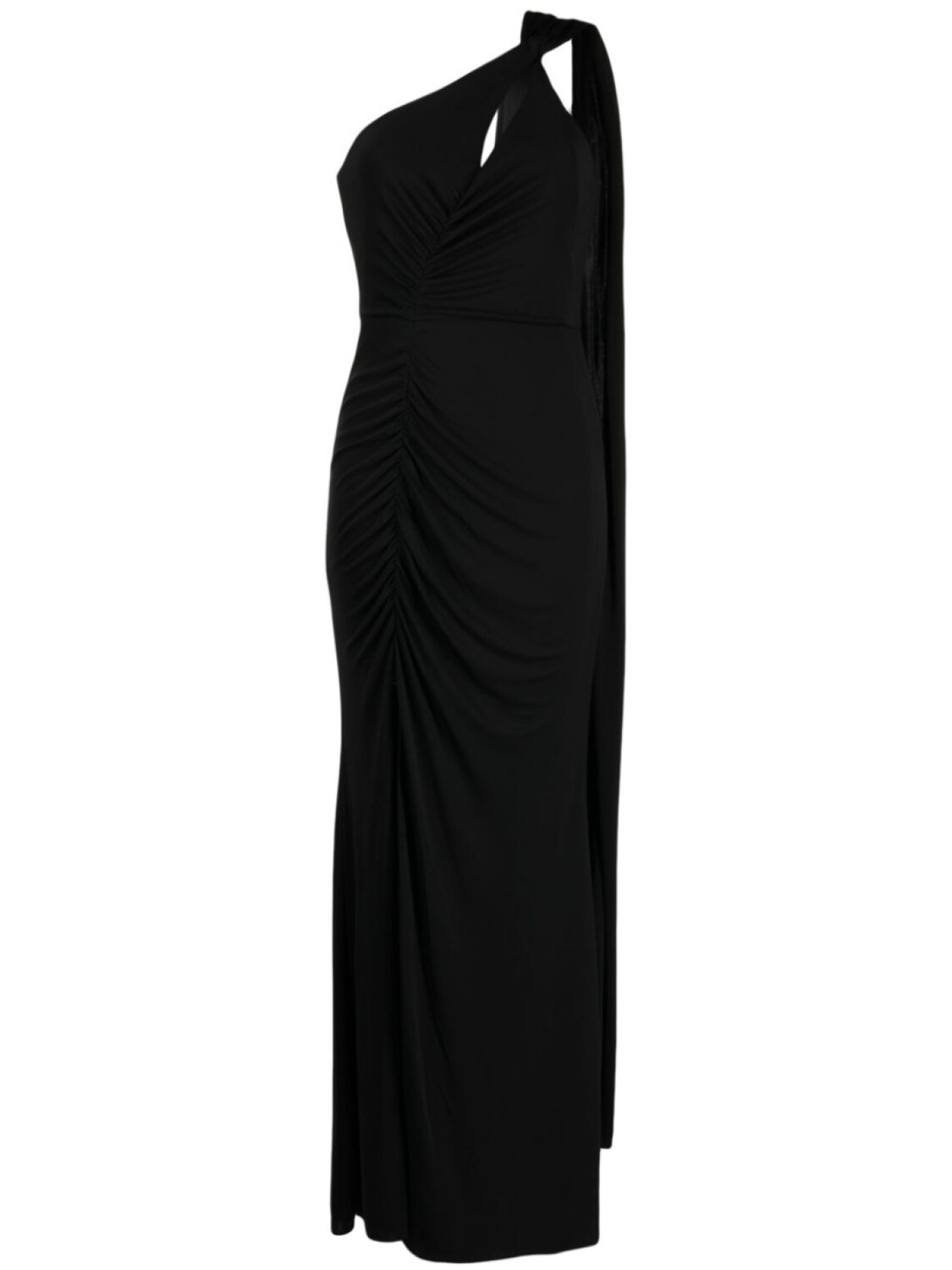 

Marchesa Notte платье асимметричного кроя со сборками, черный