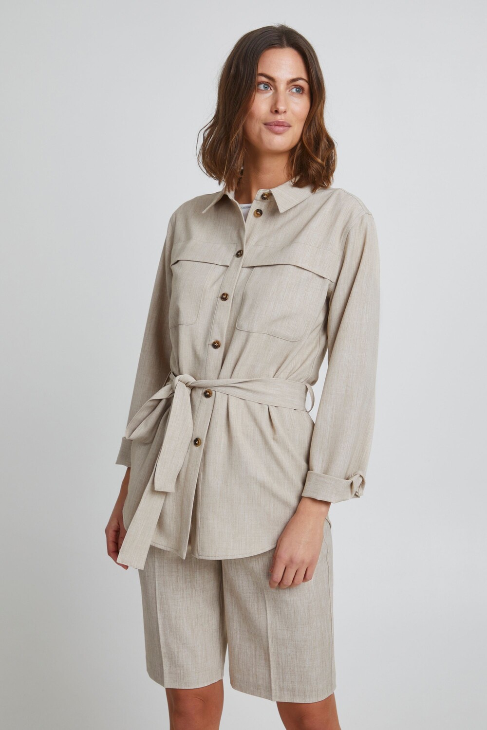 

Блуза Fransa Langarm FRFAMIRA 4 Jacket, бежевый