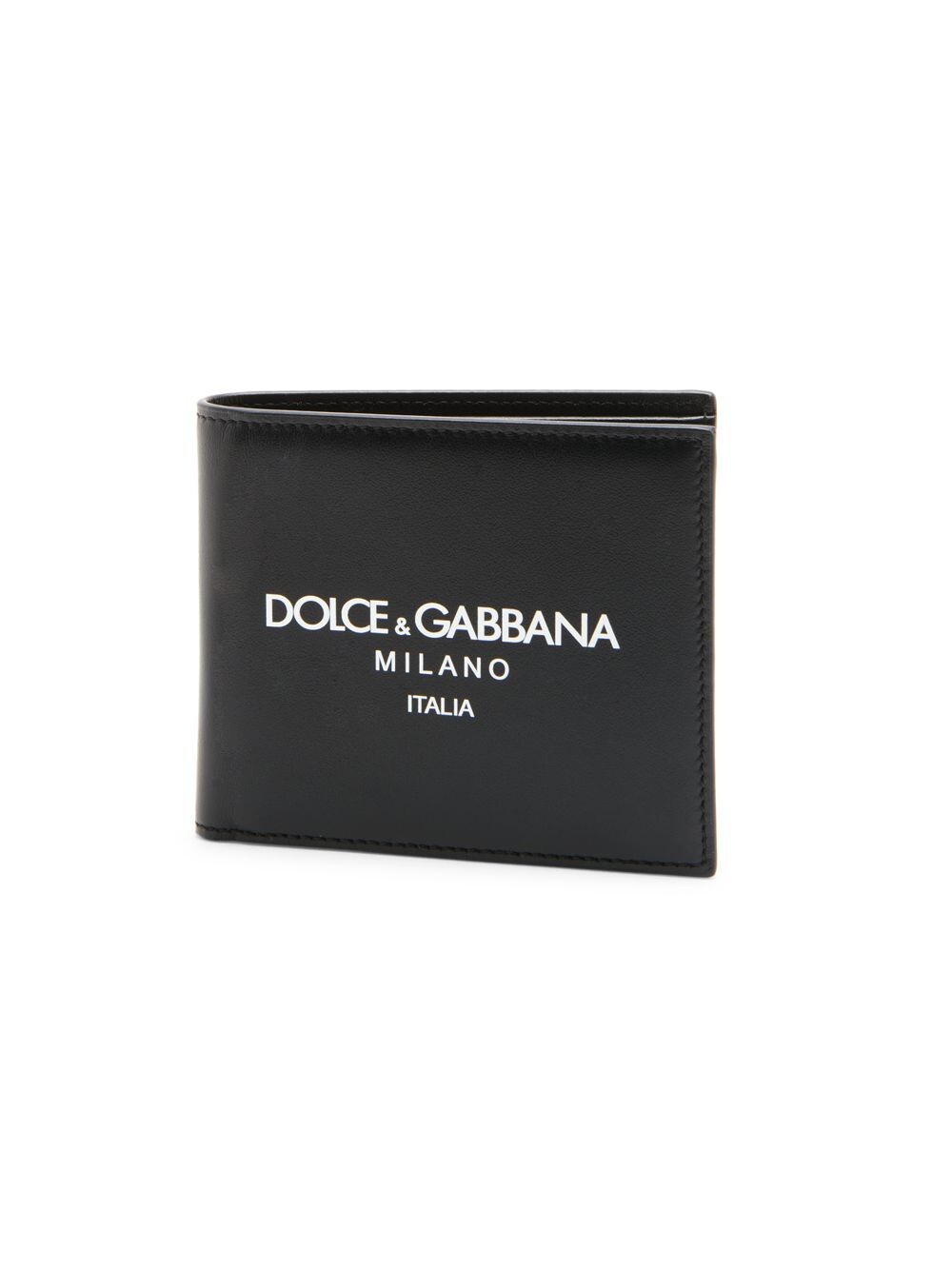 

Кожаный бумажник в два сложения DOLCE&GABBANA, черный