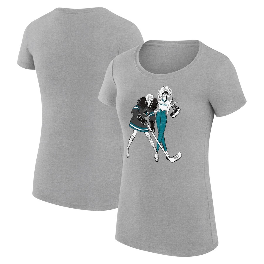 

Футболка с коротким рукавом G-III 4Her by Carl Banks San Jose Sharks, серый