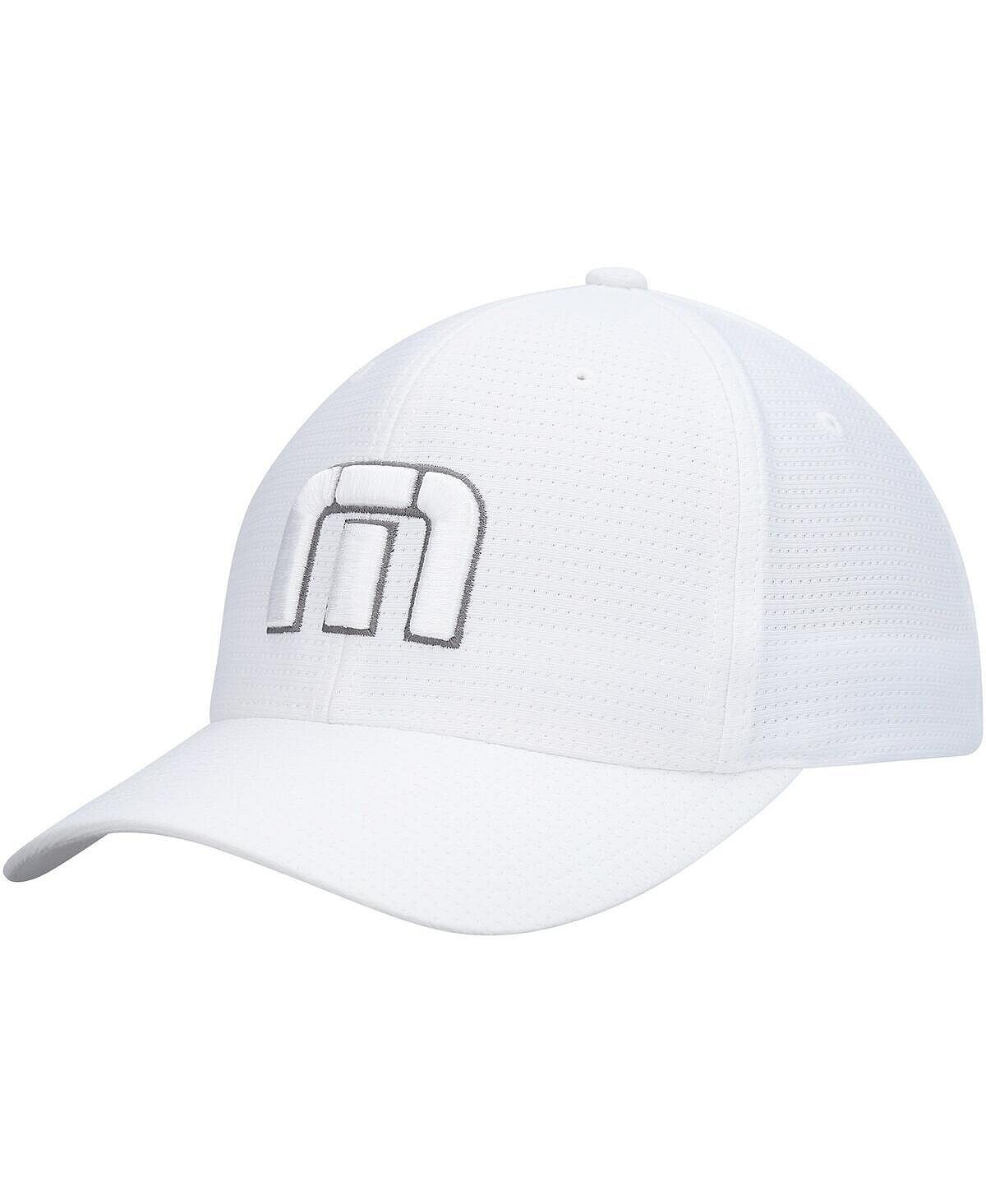 

Мужская белая футболка с логотипом Bahamas Flex Fit Travis Mathew, Белый