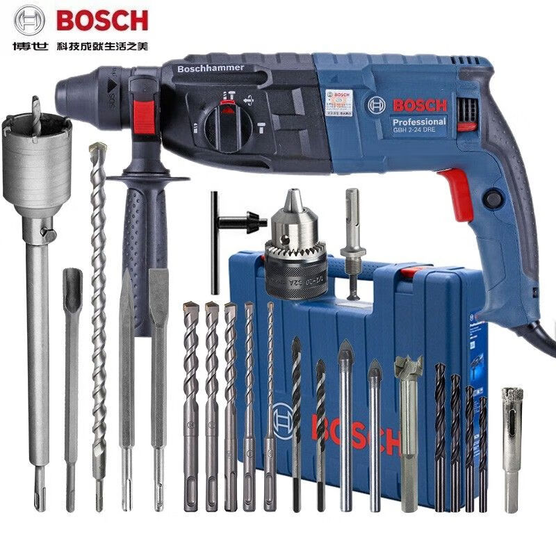 Перфоратор электрический Bosch GBH2-24DRE с насадками