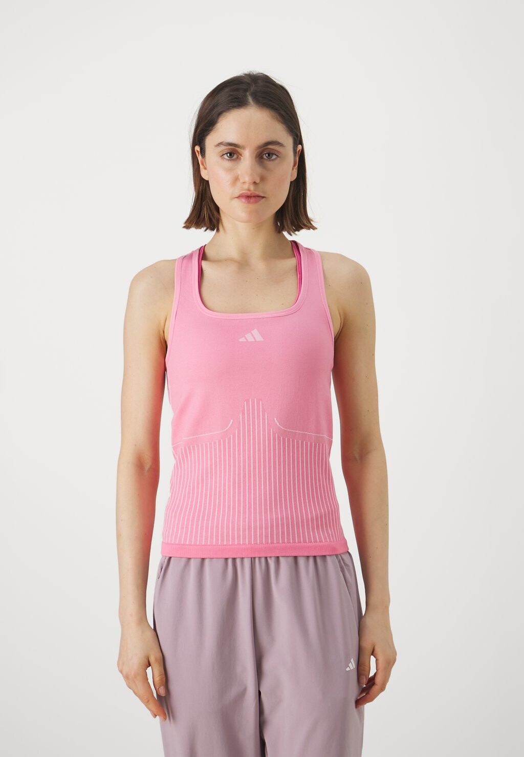 Топ AERO TANK adidas Performance, цвет bliss pink/clear pink футболка hc9184 adidas wbluvq1crot light pink s