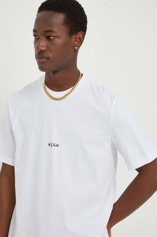 

Хлопковая футболка MSGM, белый