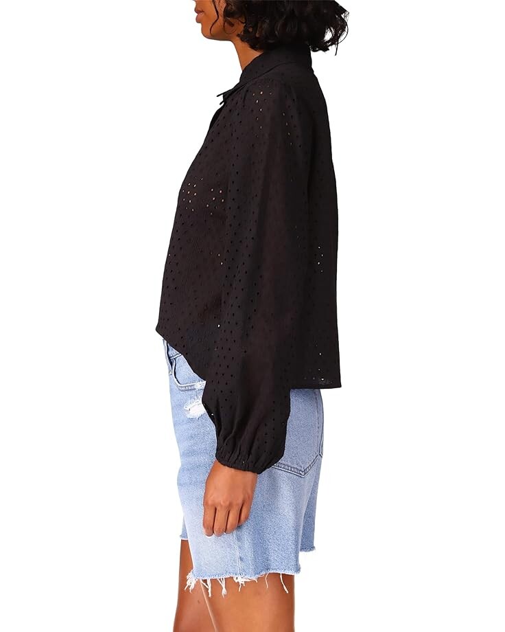 

Топ Sanctuary Heirloom Button Front Top, черный