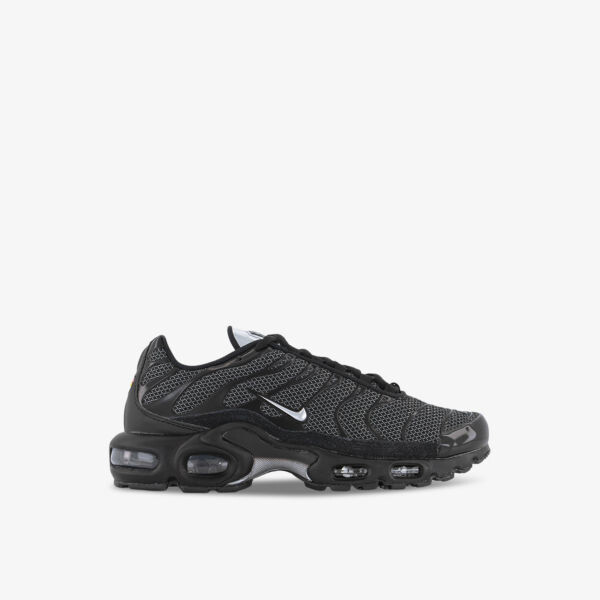 

Кроссовки с низким берцем из тканого материала Air Max Plus с фирменной вышивкой Nike, черный