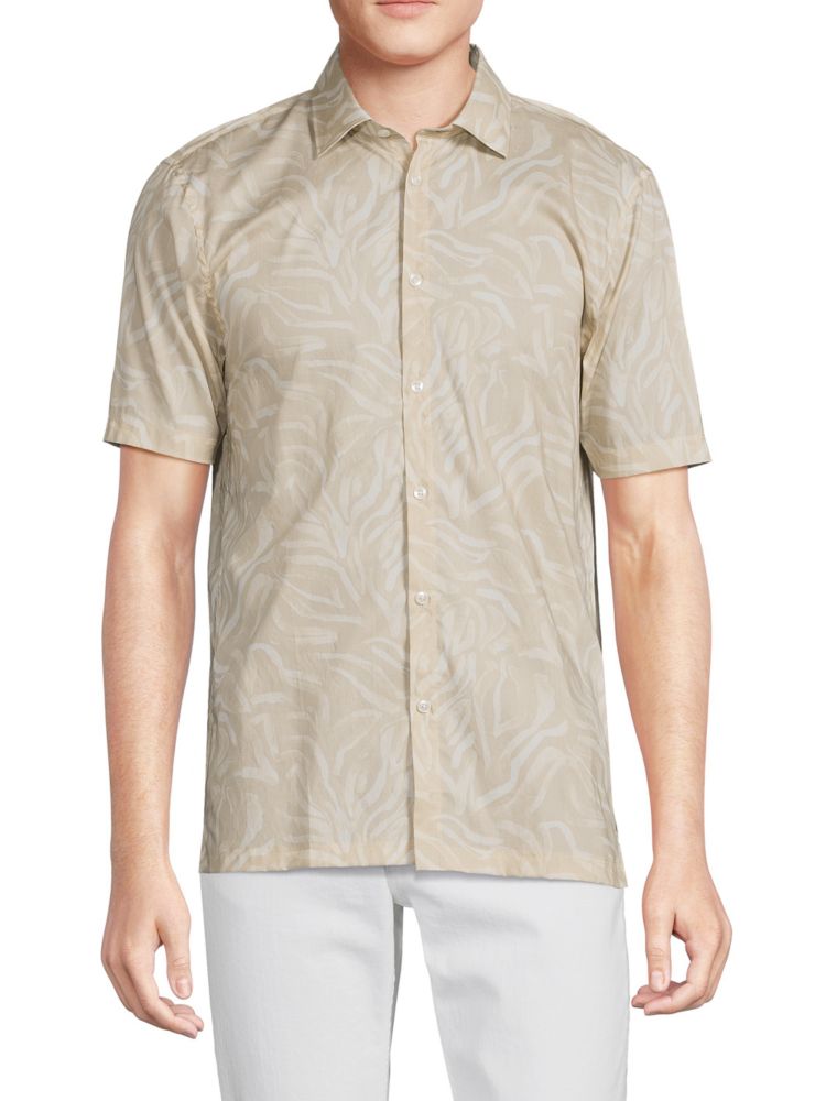 Рубашка на пуговицах стандартного кроя с принтом Good Man Brand, цвет Peyote Tan