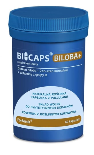 Formeds, Bicaps Biloba+, 60 капсул formeds bicaps e c 60 капсул
