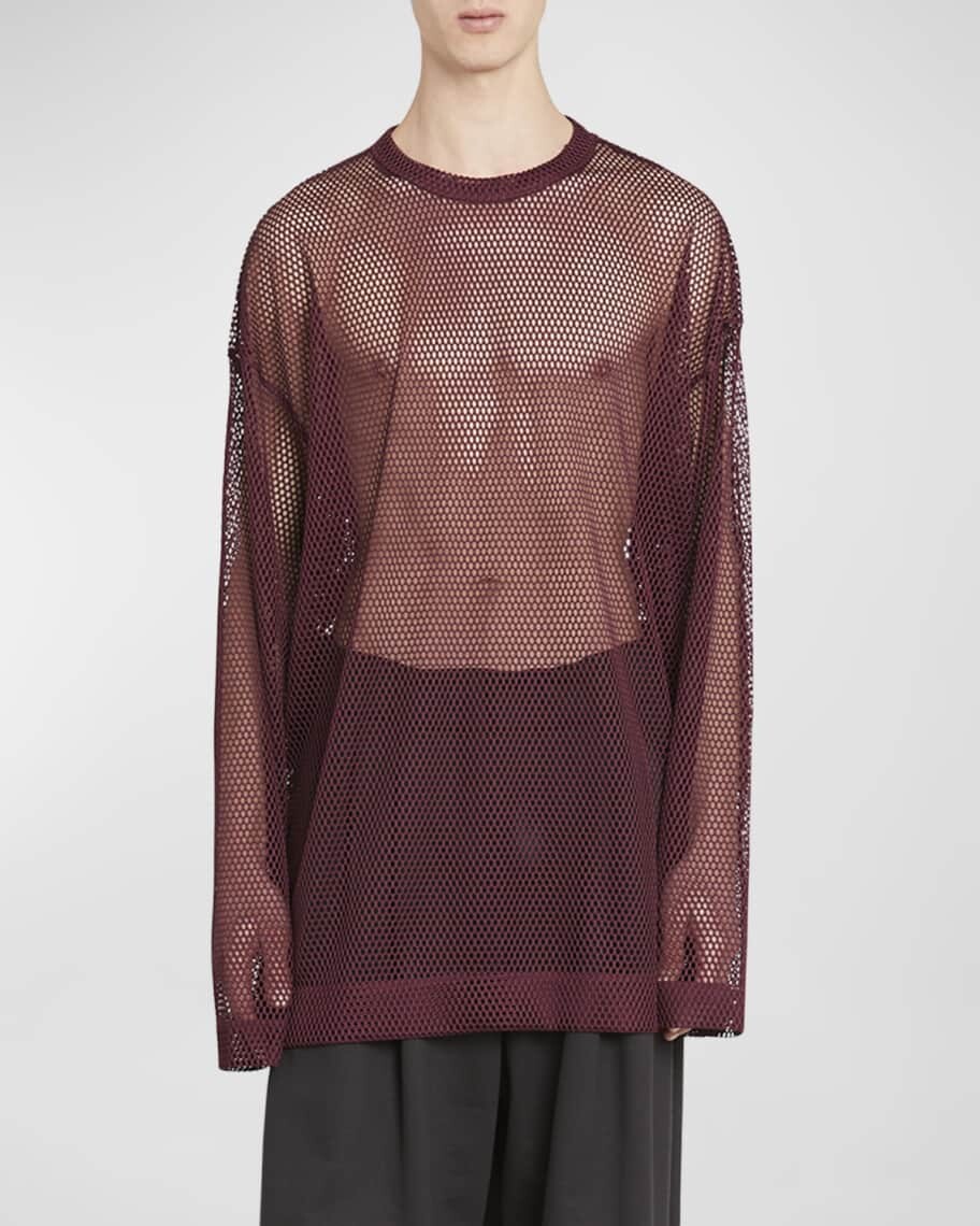 

Мужская футболка Hegland в крупную сетку Dries Van Noten, Коричневый