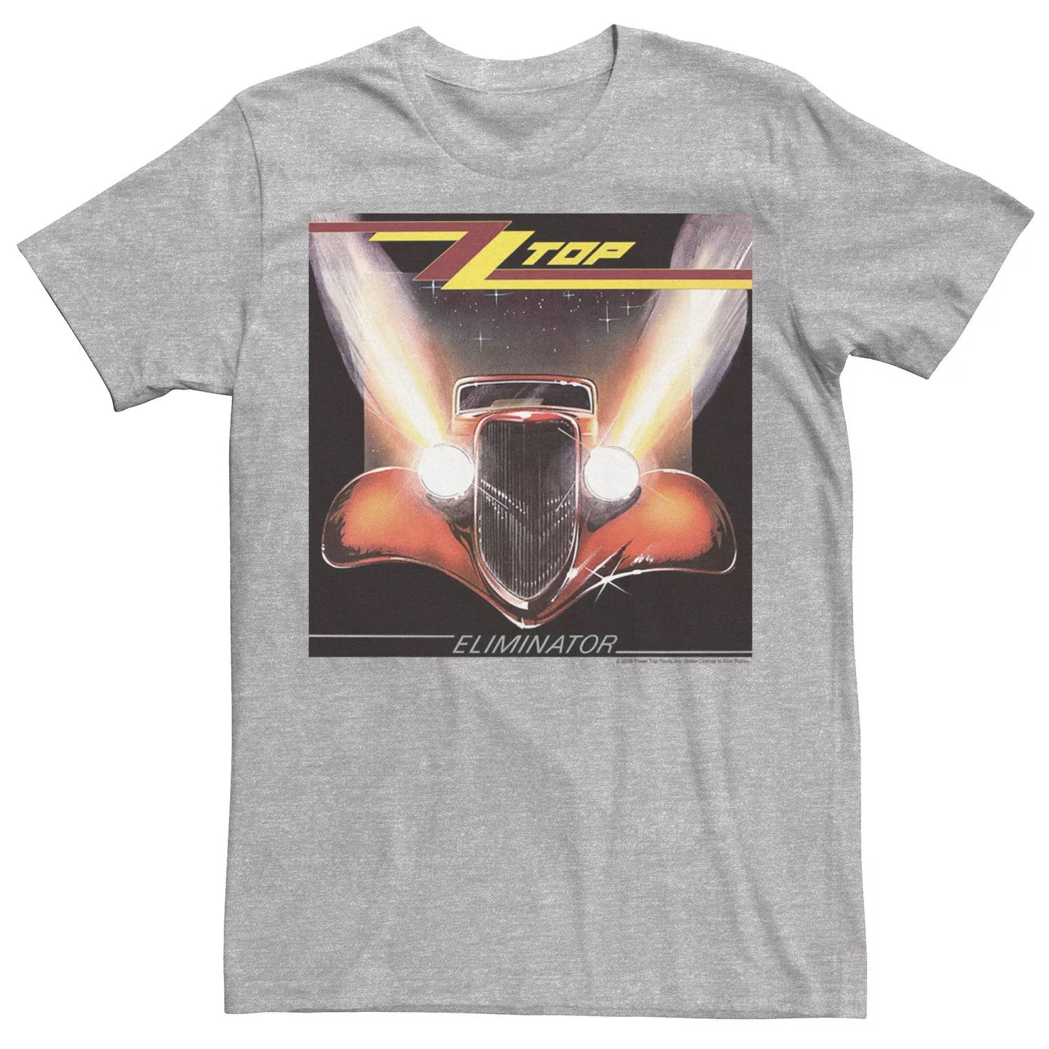Мужская футболка с рисунком обложки альбома ZZ Top Eliminator Licensed Character