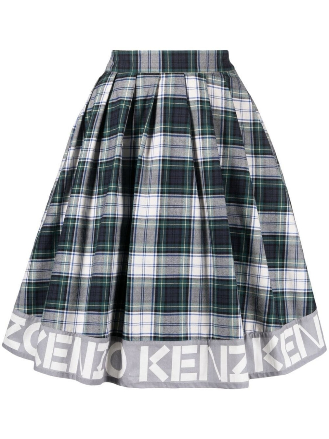 

Kenzo клетчатая рубашка с логотипом, зеленый