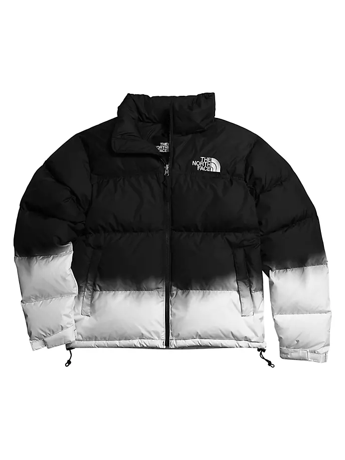 Пуховик Nuptse 1996 года с окраской Dip Dye в стиле ретро The North Face, черный толстовка dip dye overhead next цвет black grey dip dye