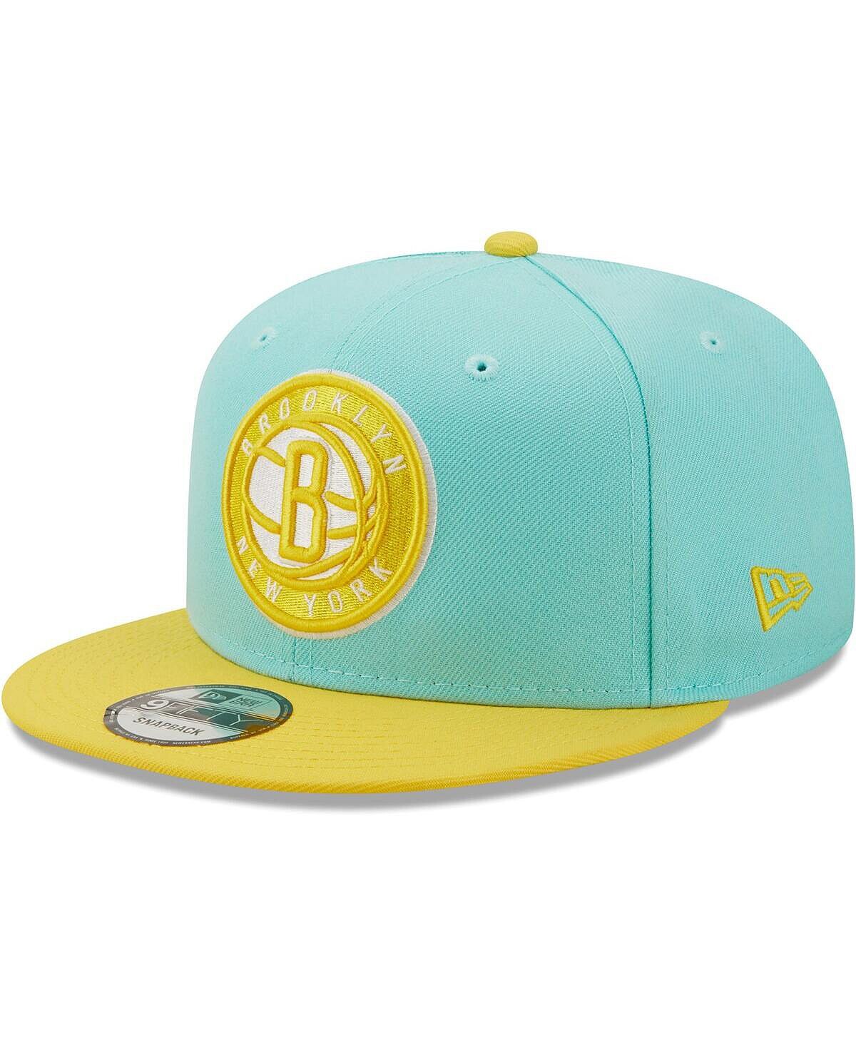 

Мужская бирюзово-желтая кепка Brooklyn Nets Color Pack 9Fifty Snapback New Era