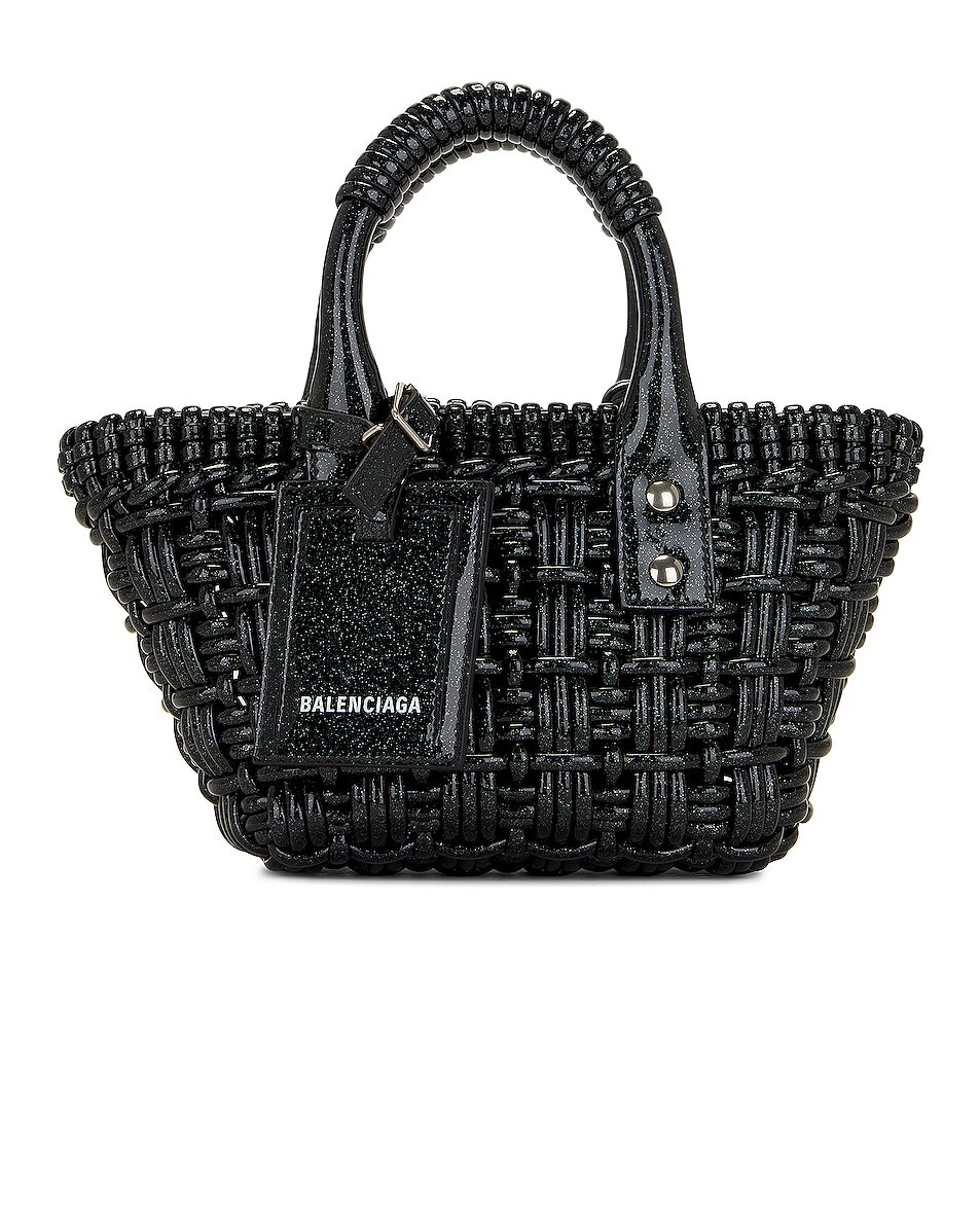

Сумка Balenciaga Xxs Bistro Basket, цвет Black & White