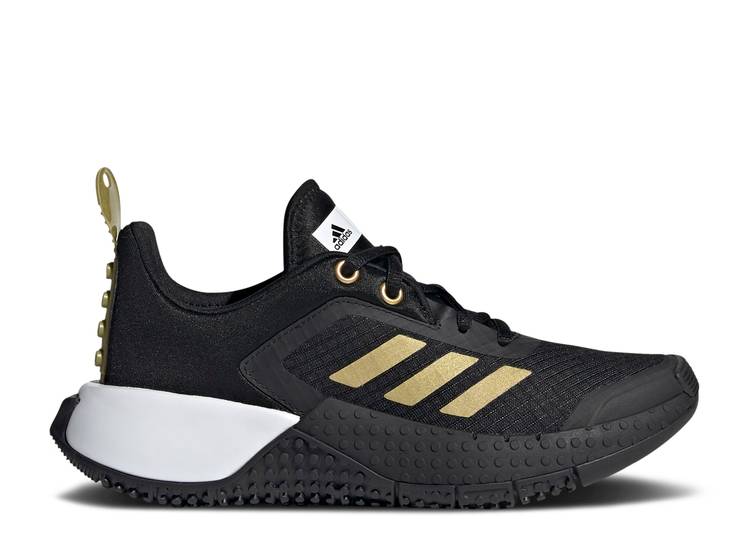 

Кроссовки Adidas LEGO X SPORT BIG KID 'BLACK GOLD METALLIC', черный