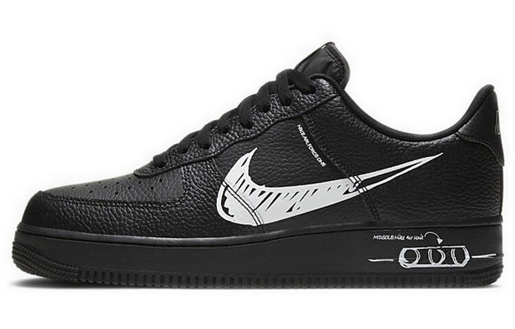 

Мужские кроссовки Nike Air Force 1 Low Skate, черные