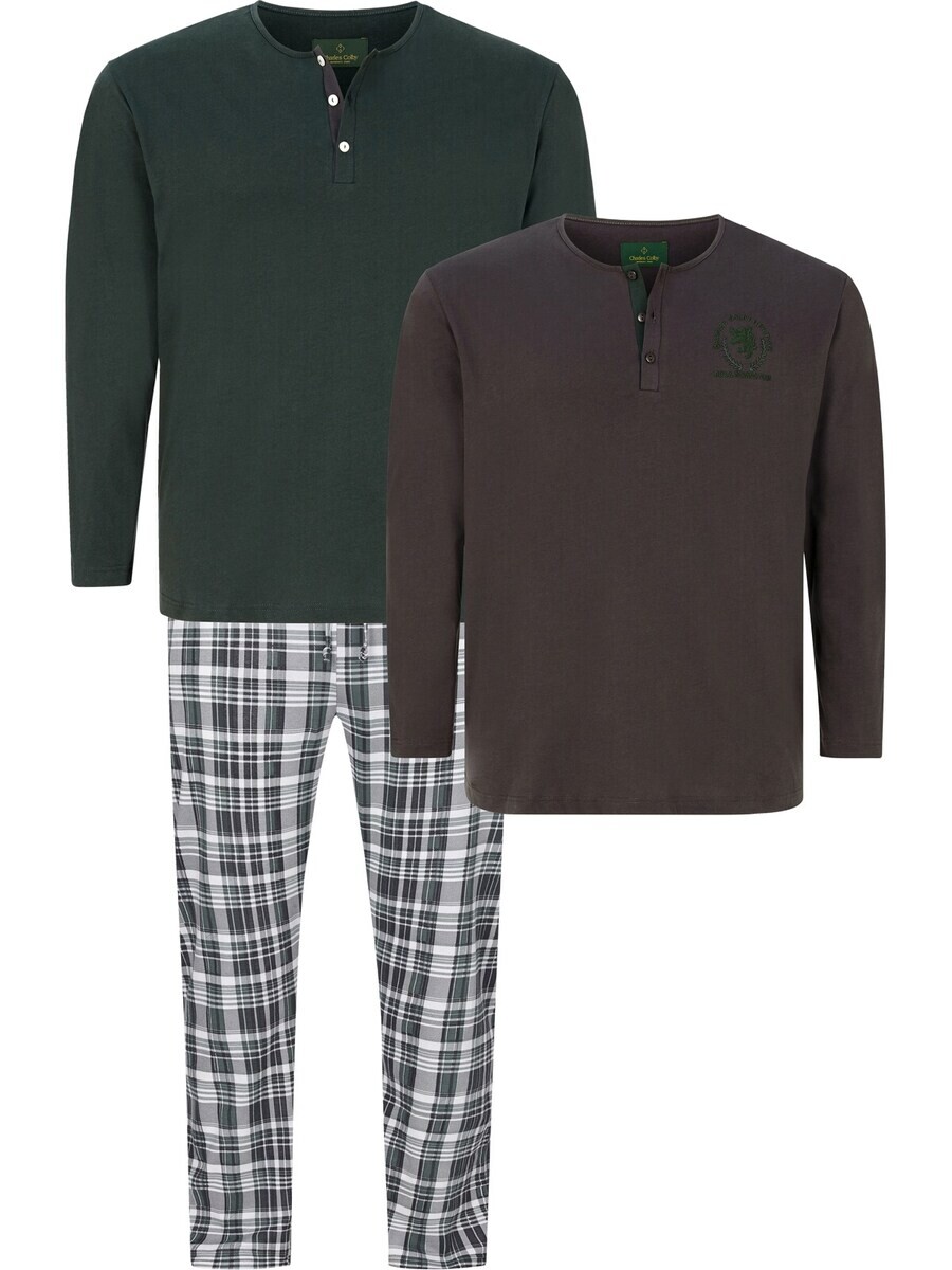 

Пижама Charles Colby Long Pajamas Lord Enda, темно-зеленый
