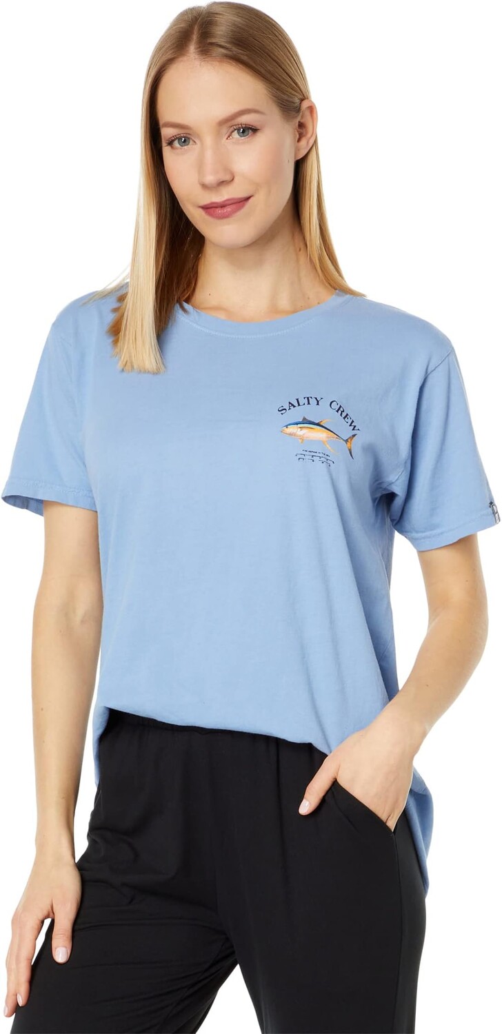 

Футболка Ahi Mount Boyfriend с короткими рукавами Salty Crew, цвет Marine Blue