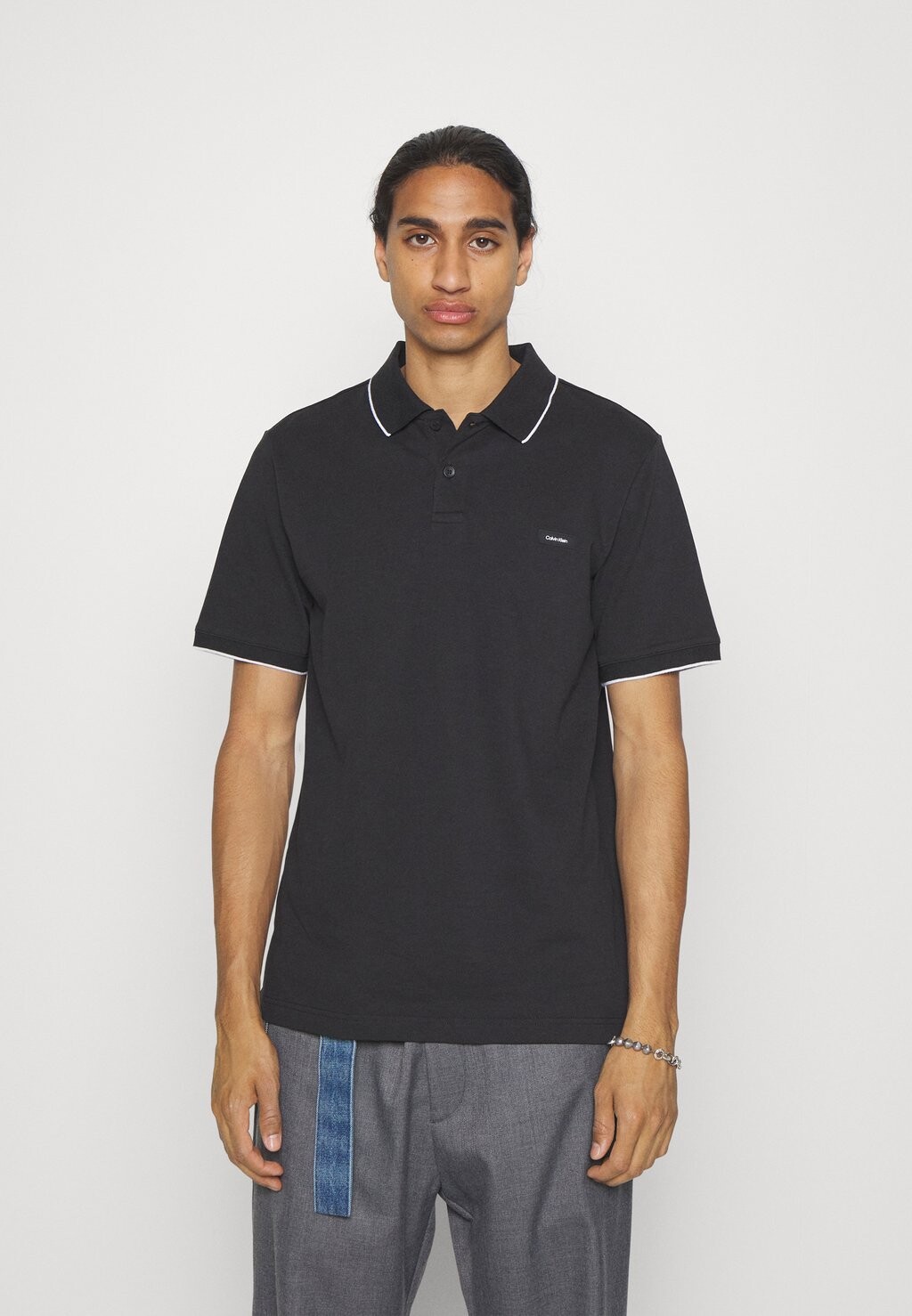 

Рубашка поло TIPPING POLO Calvin Klein, черный