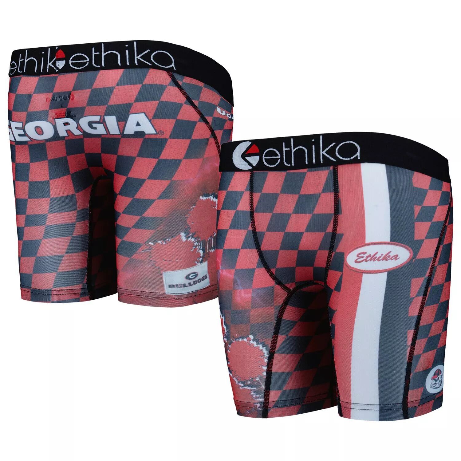

Молодежные боксеры в шахматную клетку Ethika Red Georgia Bulldogs Podium Unbranded