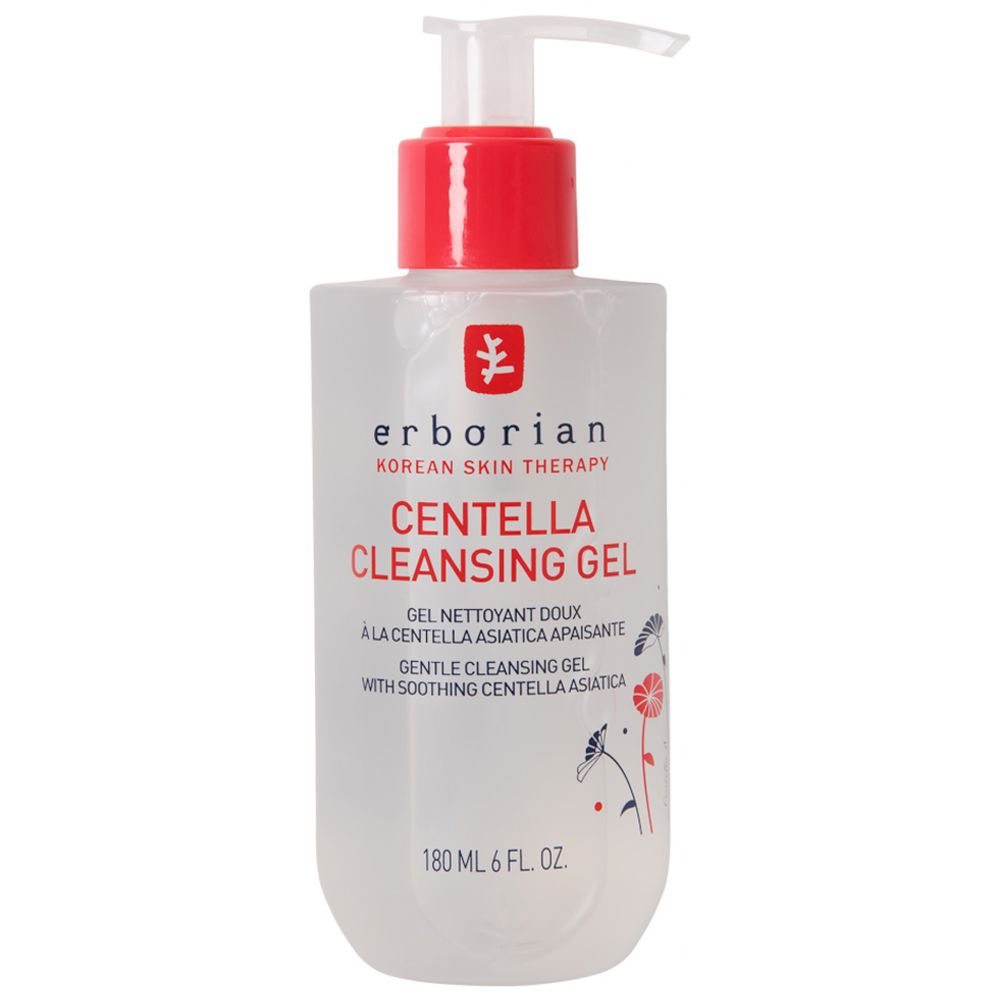Очищающий гель для лица Centella cleansing gel Erborian, 180 мл гель для очищения лица erborian centella cleansing gel 180 мл