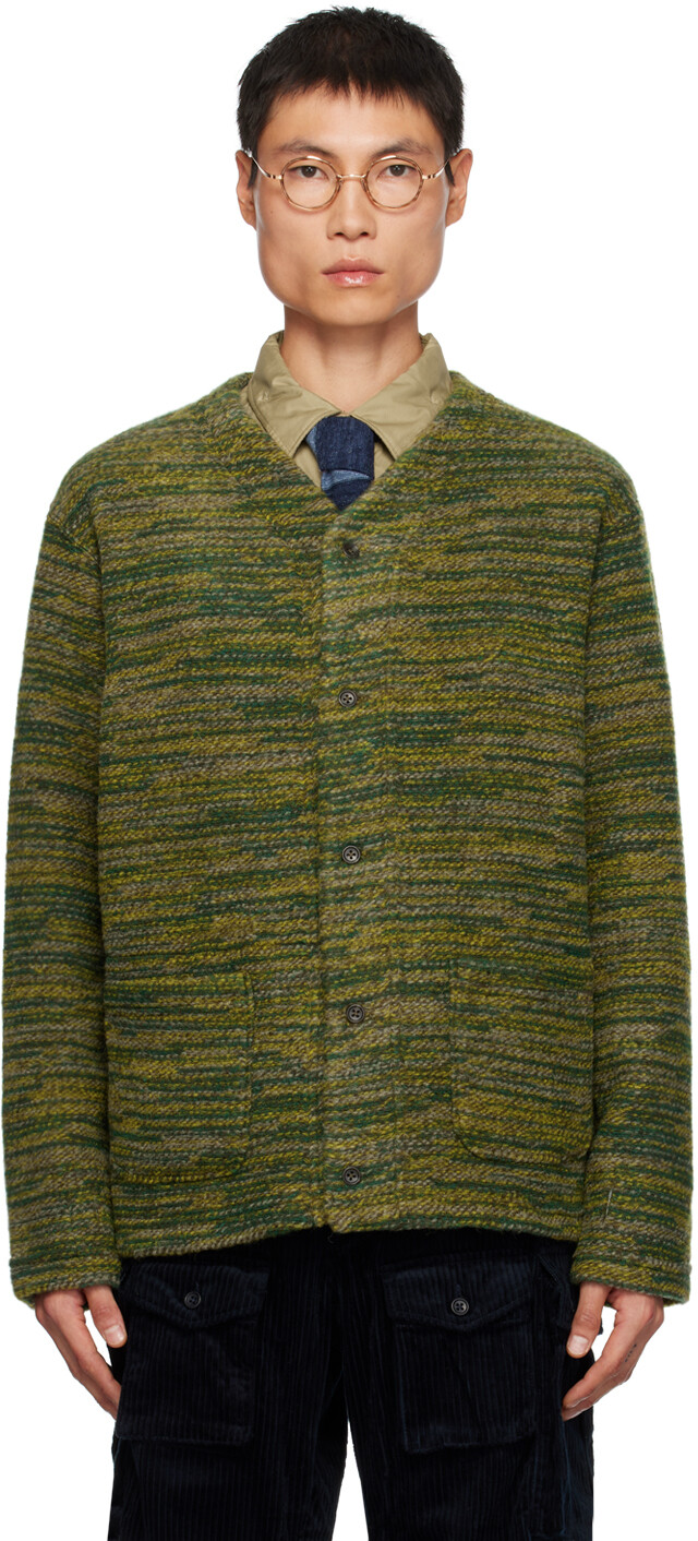

Зеленый кардиган на пуговицах Engineered Garments