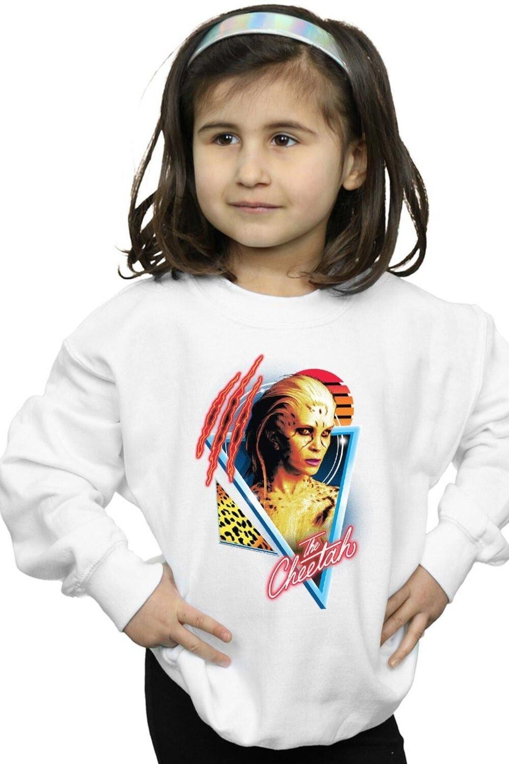 

Толстовка с рисунком гепарда Wonder Woman 84 в стиле ретро DC Comics, белый