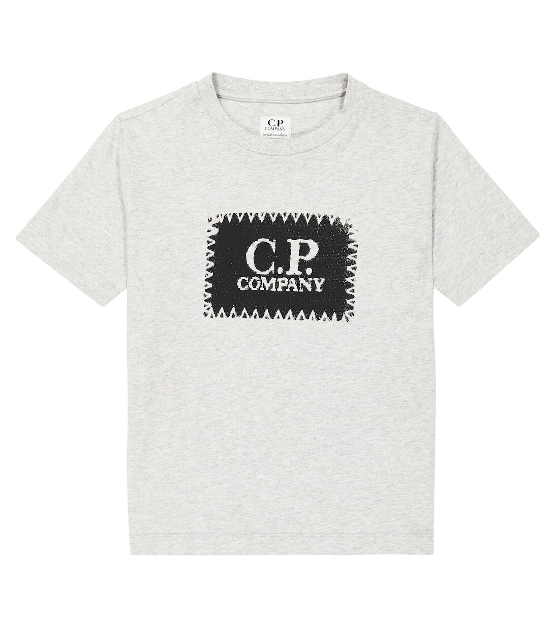 

Футболка из хлопкового джерси с логотипом U16 C.P. Company, серый