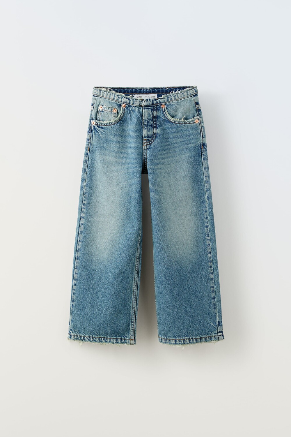 

Широкие джинсы Zara, синий