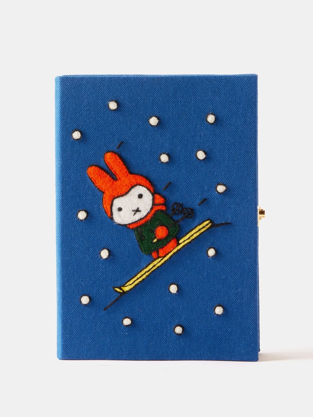 

Клатч-книжка miffy ski с вышивкой Olympia Le-Tan, синий